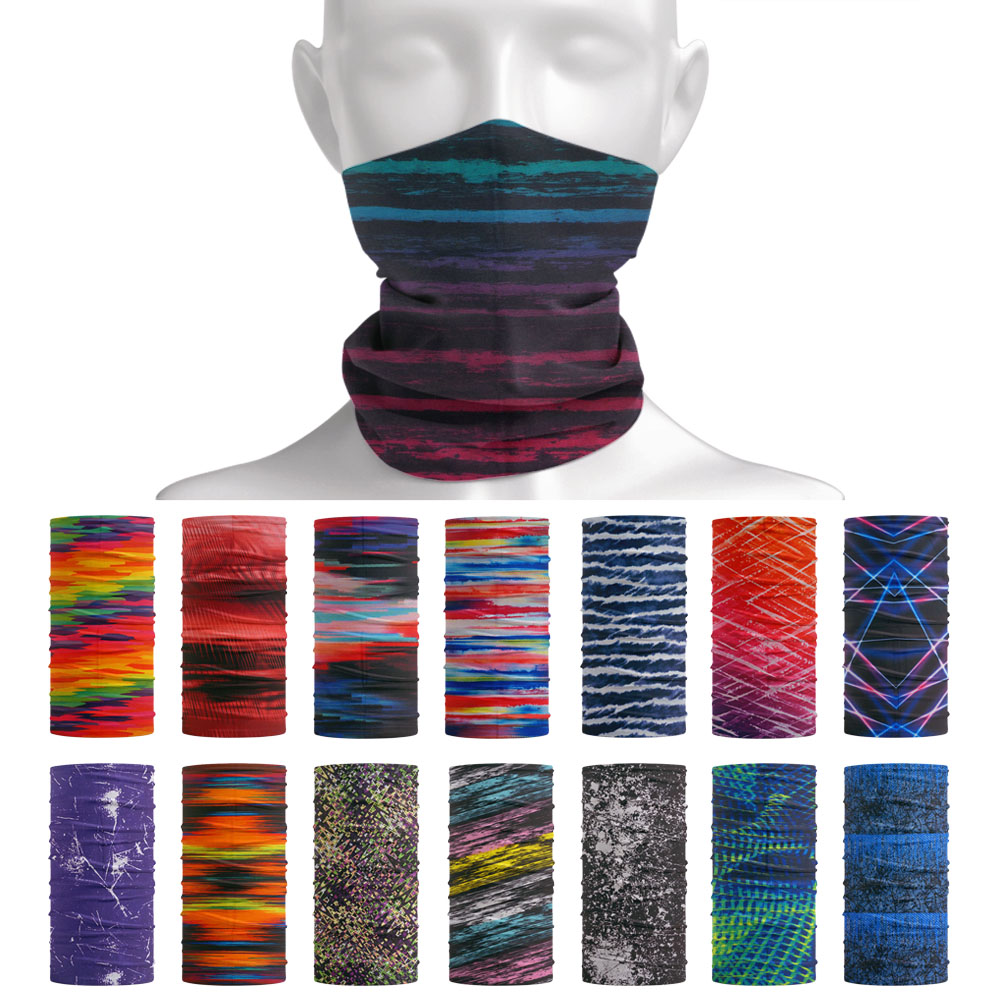 Cycling Gear For Women - Tie-dye listras padrão lenço de pescoço