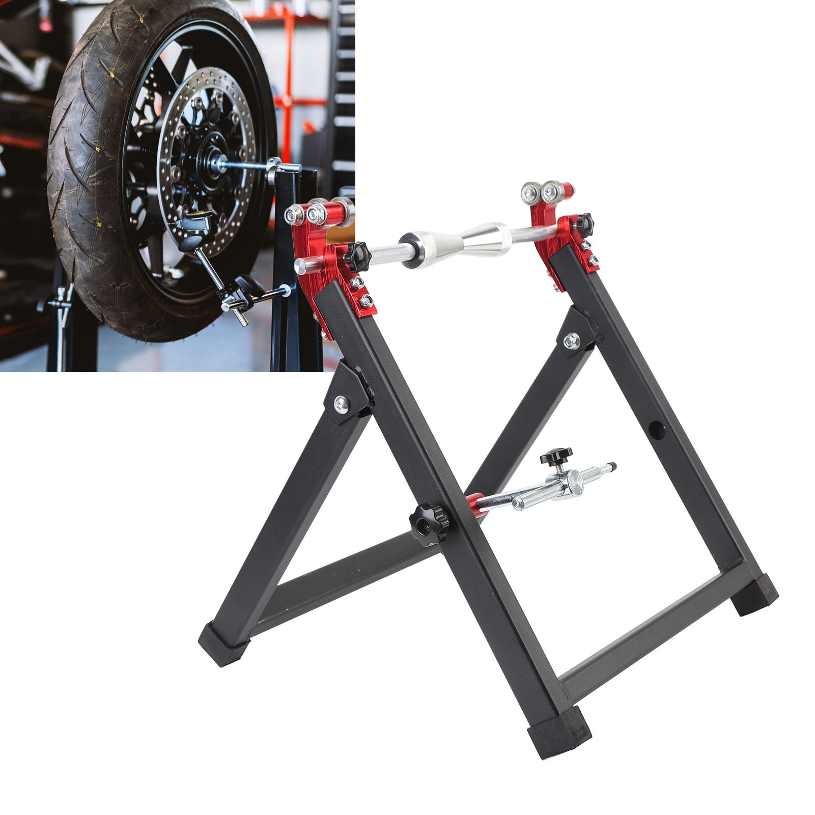 Cycling Gear Stand - Suporte Dobrável para Balanceamento de Rodas