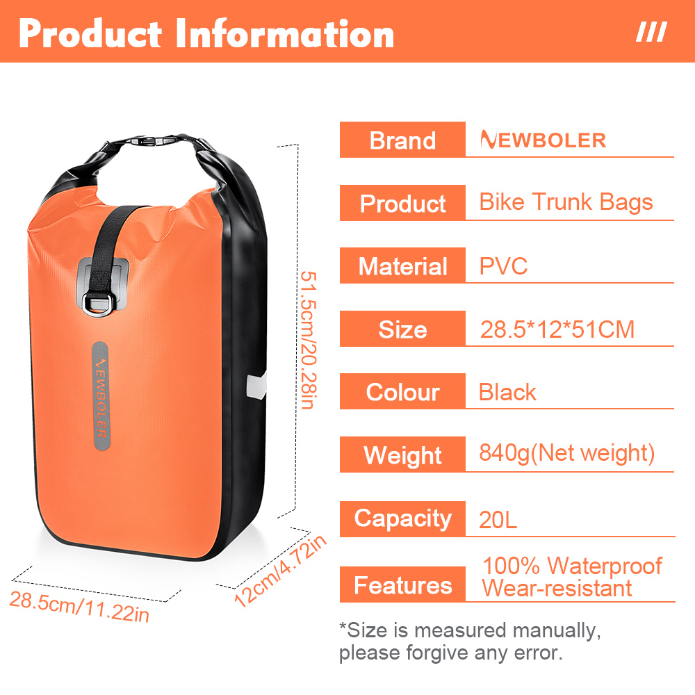 Newboler 10l 20l à prova dwate - Cycling Gear Pack avaliação e preço