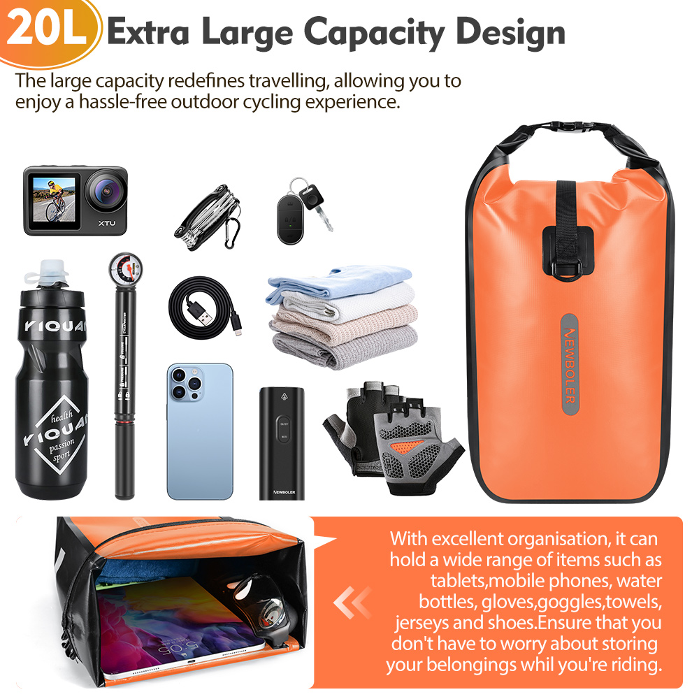 Newboler 10l 20l à prova dwate - Cycling Gear Pack avaliação e preço