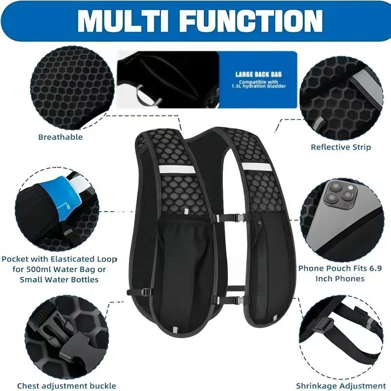 Colete de Hidratação para Corr - Cycling Backpack avaliação e preço