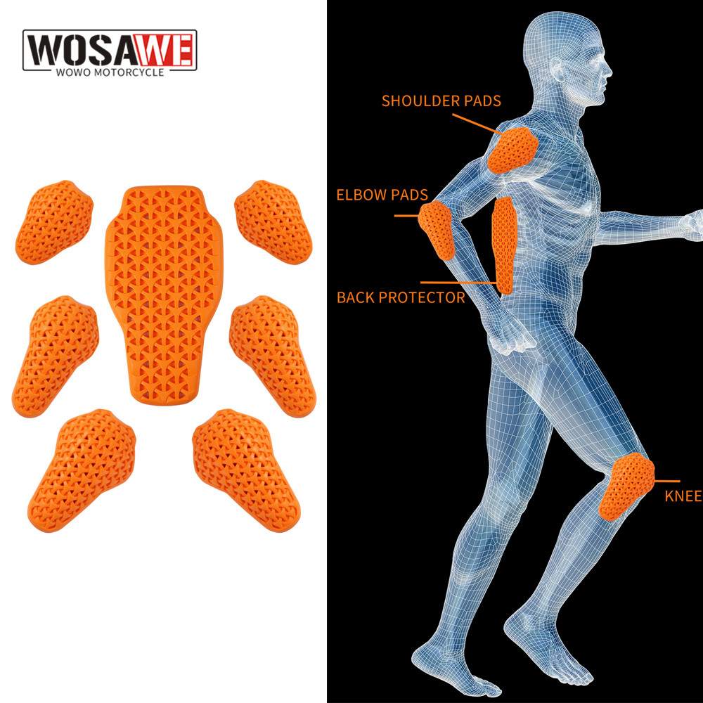 Wosawe motocicleta jaqueta for - Cycling Protective Gear avaliação e preço