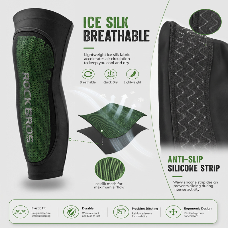 ROCKBROS-Sport Leg Warms Kneep - Cycling Protective Gear avaliação e preço