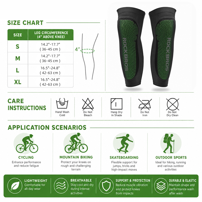 ROCKBROS-Sport Leg Warms Kneep - Cycling Protective Gear avaliação e preço